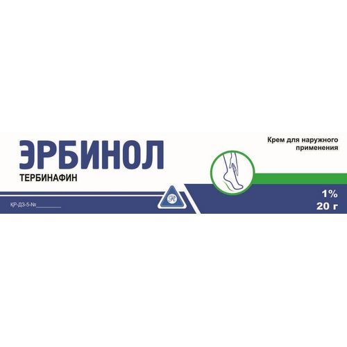 Эрбинол крем 10мг/г 20г Эрбинол крем 10мг/г 20г